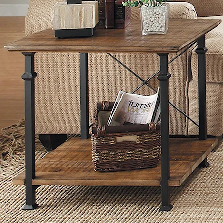 End Table with 1 Shelf